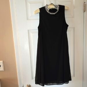 Elegant Black Sleeveless Dress Size Medium